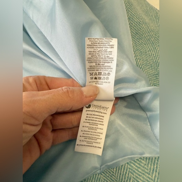 Boden | Women’s SZ US 16/18 | HERITAGE British Tweed Turquoise Blazer Wool - Picture 10 of 11